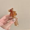 Sentido de Verão Corda de Cabelo Trança de Bolha Coreana Transparente Anel de Cabelo Fio de Telefone Sentido Avançado Artefato de Trança de Cabelo Urso Fofo Corda de Cabelo