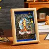Estatua de Buda Thangka, Retrato de Bodhisattva, Salón Budista, Estudio, Escritorio de Oficina, Marco de Fotos, Pintura Colgante, Adornos de Escritorio de Animales del Zodiaco Budista