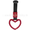 Venta caliente transfronteriza pulsera de hilo para coche anillo de tracción manual en forma de corazón de amor cinturón de remolque de pasta para barra delantera y trasera de coche universal