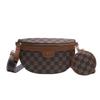 Bolso de Mujer 2025 Transfronterizo Nuevo Estilo Coreano Moda a Cuadros Bolso de Pecho Riñonera Nicho de Alta Gama Bolso Bandolera de Hombro