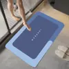 Tapete de Chão Absorvente Simples para Banheiro, Tapete Macio de Lama Diatomácea, Tapete de Pé Secagem Rápida para Porta de Banheiro, Tapete Antiderrapante Doméstico, Capacho