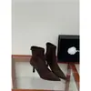 Primer Encuentro Jifa Estilo Retro Francés Punta Fina Tacón de Aguja Botas Elásticas de Gamuza 2026 Botines Mujer Otoño Invierno Botas Adelgazantes Cremallera Trasera