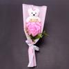 Venta al por mayor Día del Maestro Actividad Creativa Regalo Jabón de Oso Rosa Girasol Mini ramo para maestros