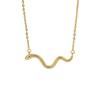 Collar de Serpiente de Plata Esterlina S925 para Mujer, Simple Estilo Ins, Diseño Nicho, Cadena Clavicular de Serpiente del Zodíaco, Collar Año de la Serpiente