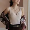 Oferta Especial de Liquidación Chaleco Cálido para Mujer, Tela DeRong con Copas Integradas, Ropa Interior Base de Invierno, Ropa de Otoño Engrosada y con Felpa para Mujer
