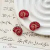 Cuentas de Cristal Checo Pintadas en Oro Doméstico Retro Caracol Pájaro Flor de Durazno Material Hecho a Mano Pulsera Cadena de Teléfono Móvil Accesorios de Joyería