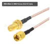 Cabo Rg316 Sma Fêmea para Adaptador Rf Cabo de Extensão de Antena Resistente a Altas Temperaturas Baixa Perda Conector Comprimento Opcional