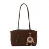 Bolsa de Ombro Fashion de Grande Capacidade para o Dia a Dia 2025 Estampa de Leopardo Inverno Nova Bolsa de Ombro Tote Casual Diário para Axila Bolsa Feminina