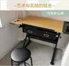 Mesa de Dibujo Ajustable de Vidrio Banco de Trabajo para Estudiante de Arte Mesa de Dibujo y Diseño Escritorio