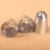Bico de confeitar para biscoito de creme de 8 dentes, 3 peças, aço inoxidável, decoração de bolo, ferramentas de panificação DIY, 3 peças