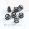 Acessórios de pulseira com contas espaçadoras de cerâmica colorida peça plana conta solta de cerâmica acessórios para joias contas lote solto materiais para roupas diy