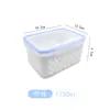 Cesta escurridora para mantener la frescura del refrigerador, plástico de grado alimenticio, cesta escurridora, compartimento sellado ajustable para verduras y frutas, caja de doble capa