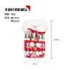 Decoraciones navideñas transfronterizas: Funda sin rostro de Rudolph para botella de vino, funda de punto a rayas de Santa para botella de vino, decoración de mesa