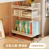 Estantería para debajo del escritorio, soporte vertical de múltiples niveles para libros, caja de almacenamiento de libros, estante de almacenamiento para debajo del escritorio, organizador de archivos A4 para estación de trabajo
