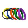 Pulseira de silicone de cor sólida em estoque atacado adulto criança pulseira de cor equipe abertura impressão pulseira brilhante fabricante