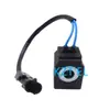 Bobina de válvula solenoide para excavadora 5-SY55C-10 válvula solenoide para excavadora SY60C-10 accesorios 12V 24V