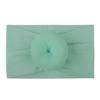 Accesorios para la Cabeza de Bebé 23 Colores Nylon Ancho Accesorios para el Cabello Infantiles Bola Redonda Suave Medias Diadema Ancha Turbante No Daña el Cabello Doble Cola de Caballo