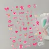 Pegatinas Originales Sexy Labios Rojos para Uñas Transfronterizas Corazón 3D Día de San Valentín Pegatinas para Uñas Grabadas DIY Estilo AA