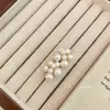 Pendientes de Plata 925 con Cierre de Mariposa, Perlas Irregulares Estilo Fuegos Artificiales, Capas, para Mujer, Vintage, Estilo Popcorn Francés Pequeño Chanel