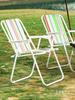 Silla plegable portátil para exteriores, silla de camping, silla de picnic de primavera con rayas de colores, silla plegable, silla de picnic con foto