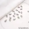 Contas Redondas de Aço Inoxidável, Alfinetes em Forma de Nove, Argolas Abertas, Fechos Lagosta, Correntes de Cauda com Fivela, Contas de Posicionamento, Acessórios para Joias Pequenas Feitas à Mão DIY