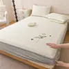 2026 Novo Modelo Tapete Refrescante Lençol de Cama Tapete de Seda Gelada Tapete de Feijão Frio com Renda Etileno Macio Tapete Refrescante Lençol de Cama - Rosa