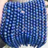 Lápis Lazúli Natural Otimizado Contas Soltas Pulseira de Contas Pulseira Colar Contas Redondas Acessórios de Joias DIY Produtos Semi-Acabados Atacado