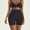 Bragas moldeadoras de cintura alta para mujer, con efecto realce de cadera y trasero falso, estilo bóxer de plástico, con almohadilla fija.