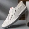 Tamanho Grande 4748 Sapatos Masculinos de Primavera Solado Macio Superfície Macia Sapatos de Couro Masculinos Britânicos Respiráveis Leves Casuais Sapatos para Dirigir Sapatos com Solado Trbottomy