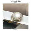 Botones Metálicos de Diamante de Encaje Pequeño Fragante Yisen Chal Estilo Chino Botones Cosidos a Mano Prendas de Punto Elegantes Botones Decorativos