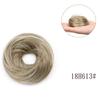 Peluca de Cabeza de Bola Cabello Lacio Flor Circular Botón de Flor Accesorios para el Cabello con Flores Banda Elástica Moño Perezoso para el Cabello Plancha para el Cabello Moño Peluca Doble Cola de Caballo