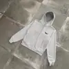 Conjunto de Duas Peças Gótico de Moda Nova Europeu e Americano 2026 com Jaqueta com Capuz e Zíper e Calça Solta Estilo Streetwear com Cordão