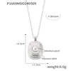 Novo Cross-Border Personalizado Diamante-Banhado Cobre-Banhado 18K Ouro Lua Pingente Colar Moda Feminina Temperamento Tendência Jóias Atacado