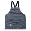 Delantal Estilo Workwear para Hombre, Barista, Tienda de Té con Leche, Pintura Artística, Multibolsillos, Corte Holgado, Delantal de Tirantes con Estampado de Logo