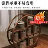 Suporte de Mesa em Madeira Maciça Estilo Chinês para Xícaras de Chá Conjunto de Chá Prateleira de Armazenamento para Chá Armazenamento de Bule Pequeno Exibição de Bule de Argila Roxa