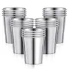 Fornecimento Direto da Fábrica Simples Aço Inoxidável 304 Caneca de Cerveja Camada Única Dobra Conveniência Caneca Presente Caneca de Café Caneca para Gargarejo