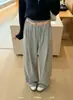 Trece LíneasKAPOKCintura Elástica Versátiles de Pierna Ancha Pantalones Casuales 63037 de Cintura Alta Adelgazantes Casuales
