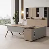 Mesa de Escritório Mesa de Chefe Mesa de Supervisor Gerente Combinação de Mesa e Cadeira para Computador Mesa Executiva de Liderança Mesa de Escritório Simples Moderna