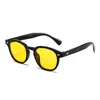 Gafas de Sol Redondas Retro Europeas y Americanas con Clavo de Arroz para Mujer, Gafas de Montura Pequeña, Gafas de Moda Japonesa Estilo Callejero