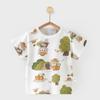 Camiseta de Algodón de Manga Corta de Verano para Bebé Nuevo para Niños Mujeres Tesoro Camiseta de Dibujos Animados para Bebé para Niñas Manga Corta Top Coreano Ropa para Niños