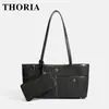 Versátil bolso tote de uso diario para mujer, colección otoño 2026, con un diseño sofisticado, gran capacidad y un estilo de mezclilla retro