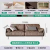 Conjunto Combinado de Sofá de Escritório e Mesa de Centro, Conjunto Simples Moderno para Recepção e Recepção de Negócios, Sofá de Couro de Três Lugares Levemente Luxuoso