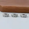 Plata Pura S925 Vintage Bestia Devoradora de Oro Pixiu Separador DIY Premium Accesorio Coleccionable Material 10mm