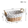 Cesta de armazenamento criativa trançada para uso doméstico, adequada para organizar itens diversos e cosméticos na mesa da sala de estar, cesta de armazenamento multifuncional