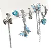 Pendientes de Corazón de Mariposa Dulces y Frescos Juego de Seis Piezas Nuevo y Moderno 2025 Pendientes Elegantes de Lujo Accesible Pendientes de Nicho de Gama Alta para Mujeres