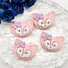Creativo caricatura Beibei oreja resina joyería diy crema pegamento pasador para el cabello funda para teléfono cargador cubierta protectora parche