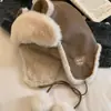 Gorro de invierno estilo noreste para hombres y mujeres, con forro de polar, material grueso, diseño a prueba de viento, protección facial y para el cuello integrada, y estilo cálido de poner