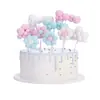 Nueva Decoración Creativa para Pastel de Nube Blanca Nube Multicolor Globo Aerostático Tarjeta para Pastel Decoración de Fiesta