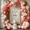 Conjunto de Balões de Aniversário Celebridade da Internet Menino e Menina Decoração de Celebração de Aniversário e Casamento Arranjo de Atmosfera Combinação de Balões