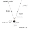 Azúcar Estilo Francés Diseño Blanco y Negro Doble Cara Números Romanos Redondo Marca Collar Pulsera para Mujer Joyería de Lujo Ligero traje Accesorios